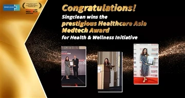 Singclean wint de Prestigious Healthcare Asia Medtech Award voor Health & Wel...
